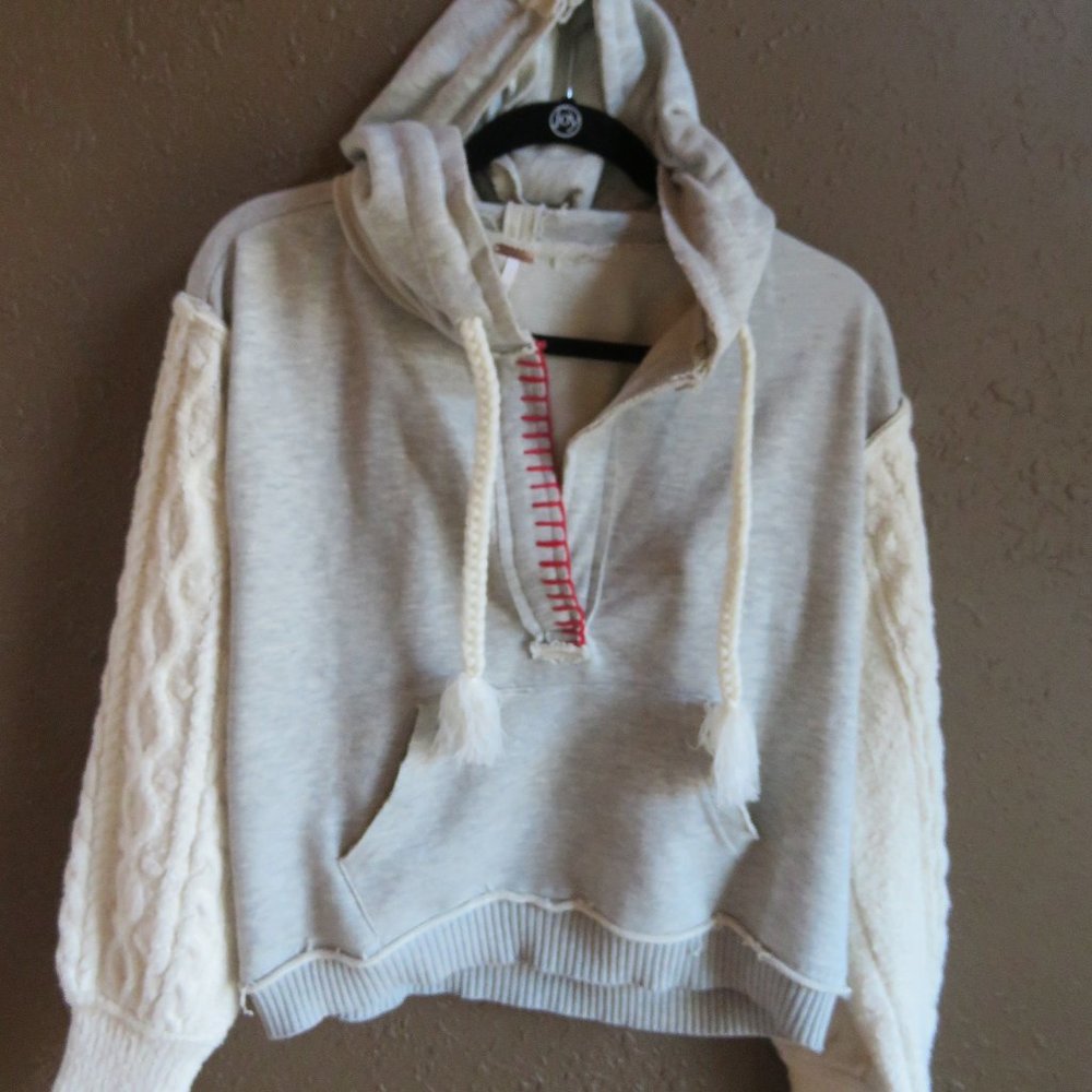 Free People XL  hooded  sweater/sweatshirt